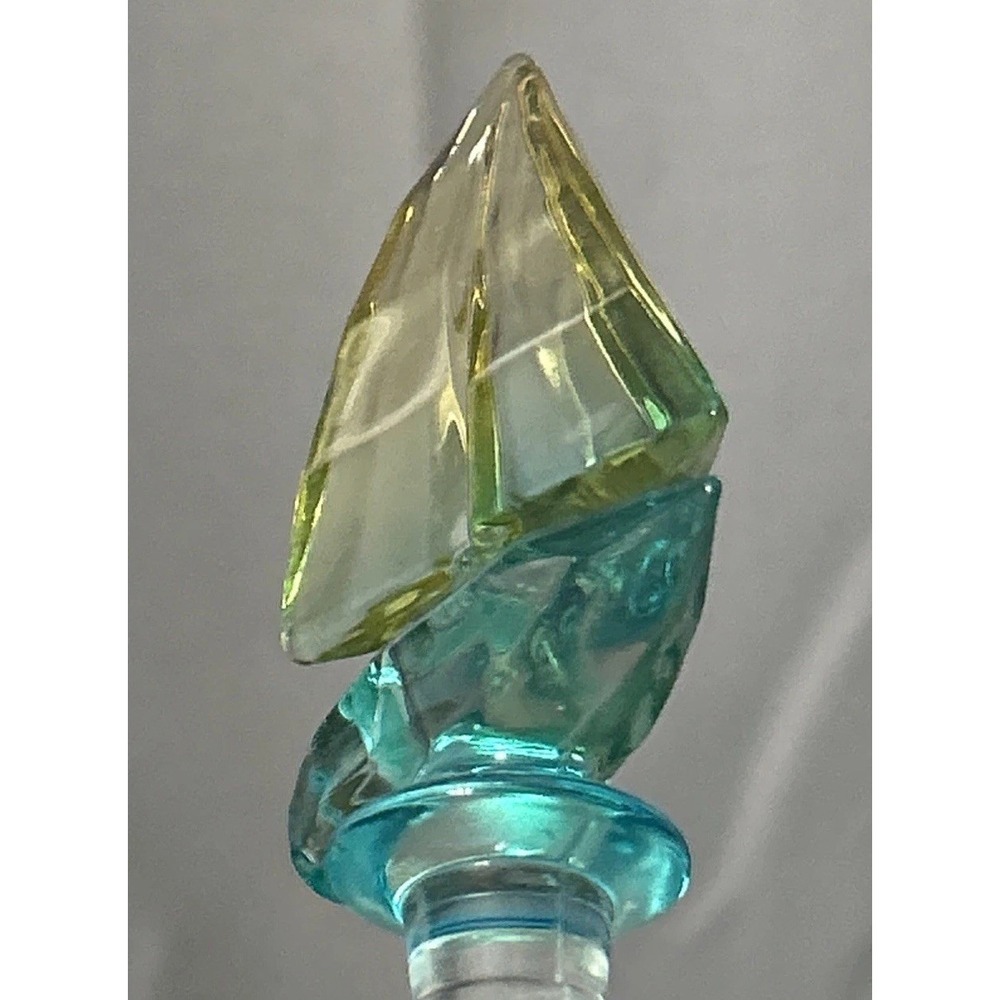 Bottle Stopper Sailboat Teal Yellow Wine Barware Nautical Maritime Handcrafted - Picture 8 of 11
